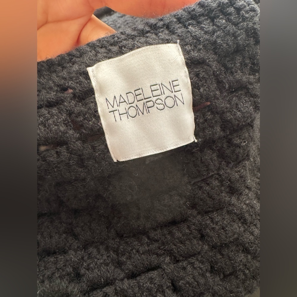 MADELEINE THOMPSON Alexia crochet-knit wool and cashmere-blend mini dress M - Picture 14 of 16